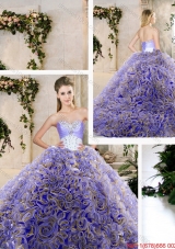 2016 Hot Sale Ruffles Lavender Sweet 16 Dresses with Beading