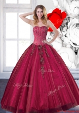 Fashionable 2015 Affordable Quinceanera Dresses with Beading and Appliques