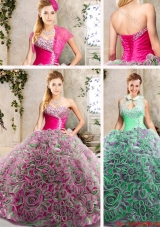 Luxurious Sweetheart Quinceanera Gowns with Brush Train