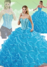 Perfect Sweetheart Detachable Quinceanera Dresses with Beading and Ruffles