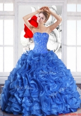 Vestidos de Quinceanera with Beading and Ruffles