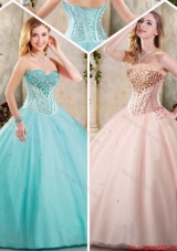 Exquisite Sweetheart Quinceanera Dresses with Beading