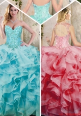 Fashionable Ruffles Quinceanera Dresses with Appliques