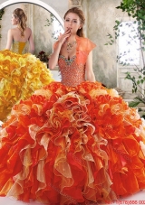 New Style Sweetheart Quinceanera Dresses with Beading and Ruffles