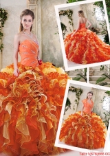 Popular Multi Color Quinceanera Dresses with Beading and Ruffles