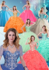 2016 Fashionable Sweetheart Quinceanera Dresses with Beading