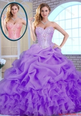 Classical Beading and Ruffles Quinceanera Gowns in Lavender