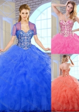 Fashionable Classical Floor Length Quinceanera Dresses with Beading for 2016