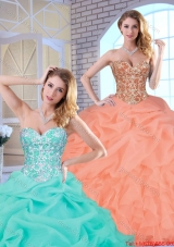 Hot Sale Beading and Ruffles Quinceanera Gowns with Lace Up