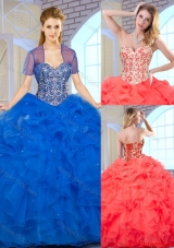 New Arrivals Ball Gown Quinceanera Dresses with Beading and Ruffles