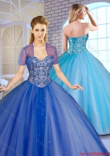 Perfect Ball Gown Sweet 16 Dresses with Beading for 2016