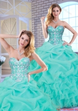 Popular Beading and Ruffles Sweet 16 Dresses with Sweetheart