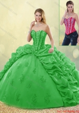 Elegant Spring Detachable Quinceanera Dresses with Beading and Appliques