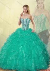 2015 Fall New Style Sweetheart Detachable Quinceanera Dresses with Floor Length
