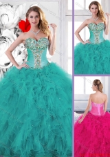 Popular Beading Sweet 16 Dresses with Ruffles for 2016