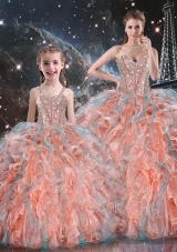 Gorgeous Ball Gown Princesita With Quinceanera Dresses with Beading and Ruffles for Fall