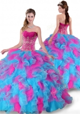 Pretty Sweetheart Beading and Ruffles Quinceanera Dresses