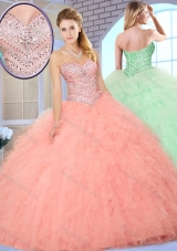 Wonderful Ball Gown Quinceanera Dresses with Beading and Ruffles