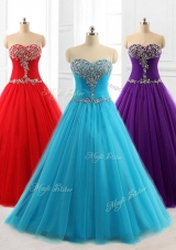 Lovely A Line Sweetheart Quinceanera Dresses with Beading for 2016