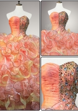 New Arrivals Multi Color Quinceanera Dresses with Beading and Ruffles
