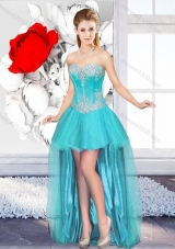 2016 A Line Sweetheart Beautiful Prom Dresses with High Low