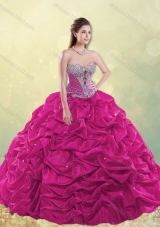 2016 Gorgeous Really Puffy Beaded and Bubble Quinceanera Dress in Taffeta