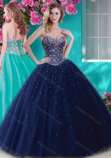 Artistic Big Puffy Tulle Sweet 15 Dress with Beading  and Rhinestone