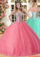 Spring New Style Ball Gown Beaded Bodice Tulle Sweet 16 Dress