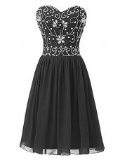 Sleeveless Beading Lace Up Homecoming Dress