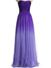 New Arrival Floor Length Empire Sleeveless Multi-color Dress for Prom Lace Up