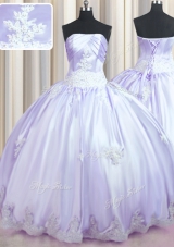 Floor Length Ball Gowns Sleeveless Lavender Sweet 16 Dress Lace Up