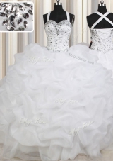 Low Price Pick Ups Floor Length White 15 Quinceanera Dress Straps Sleeveless Lace Up