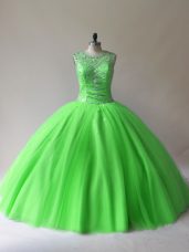 Floor Length Ball Gowns Sleeveless Sweet 16 Dresses Lace Up