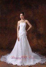 Court Train Embroidery Western brides Wear Dramatic