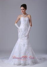 Lace Wedding Dress with Beading Mermaid Style