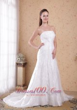 Cinderella Lace Bridal Dresses Princess Strapless Court