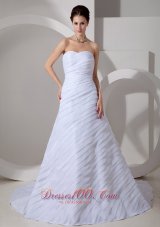 Special Ruchings Wedding Gowns Sweetheart Ruch