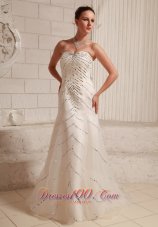 Bridal Dresses Sequins Over Bodice Sweetheart