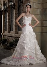 Attractive Sweetheart Court Train Wedding Dress