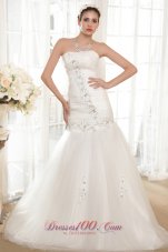 Strapless Taffeta and Organza Bridal Dress