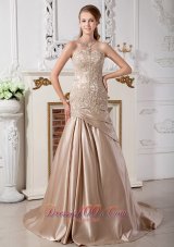 Customize Mermaid Bridal Dresses Sweetheart Court Appliques