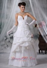 Tiered Wedding Gowns Handed Flower Special Fabric