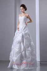 White Pick-ups Hall Bridal Gowns Vintage Spaghetti Straps