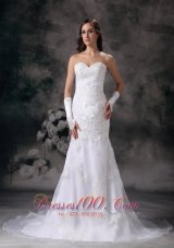 Brand New Mermaid Embroidery Wedding Dress Organza Beading