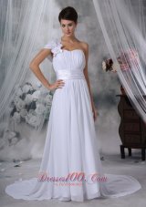 A-line Sweetheart Wedding Dress With Satin Sweetheart