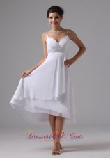 Straps Wedding Dress Custom Chiffon Cocktail in Vogue