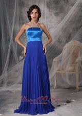 Royal Blue Elegant Dress for Maid of Honor Empire Ruching