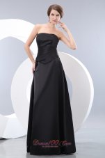 Convertible Black Bridesmaid Formal Dress Empire Ruching