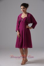 Burgundy Sweetheart Short Mothers Dresses For Weddings