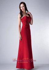Red Sweetheart Mothers Dress With Beading